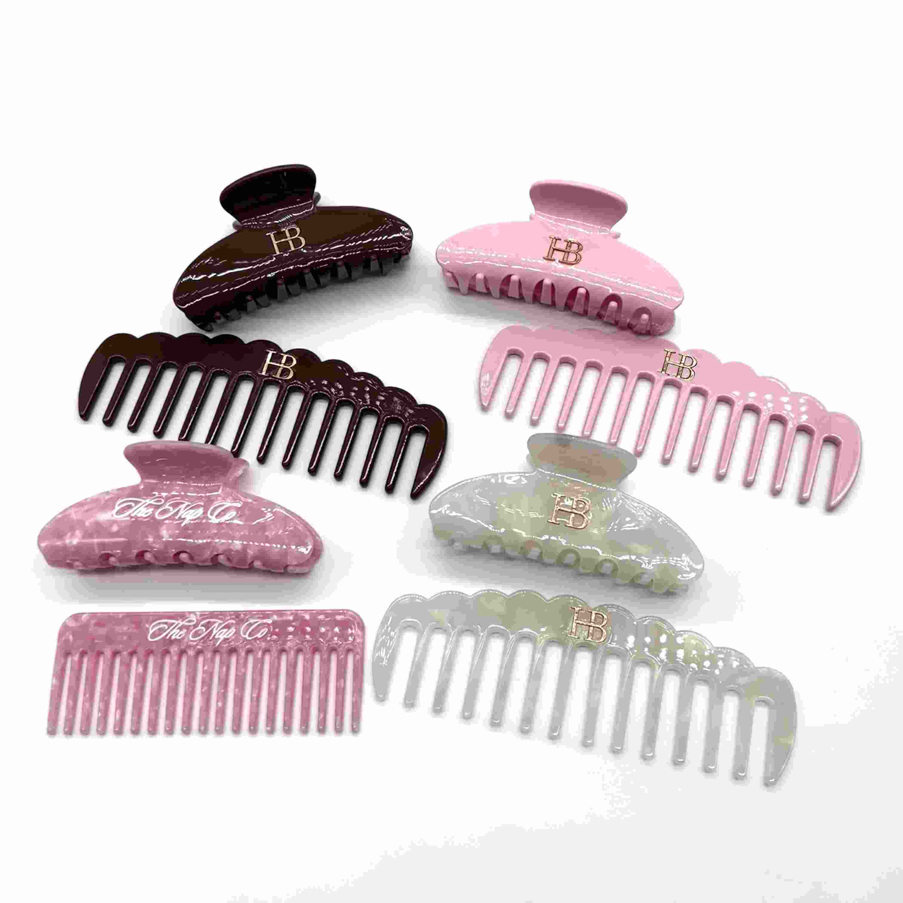 Hur kan mode-kvinnors personliga håraccessoarer anpassad logotyp Acetat Hair Claw Clip & Comb Set för salong och hårvård höja varumärkesmarginalerna i premium skönhetshandel?
