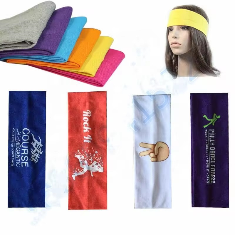 Logotyp Turban Hårband Sport Yoga Pannband